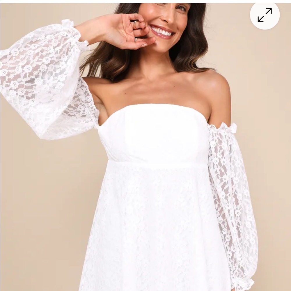 White Floral Dress